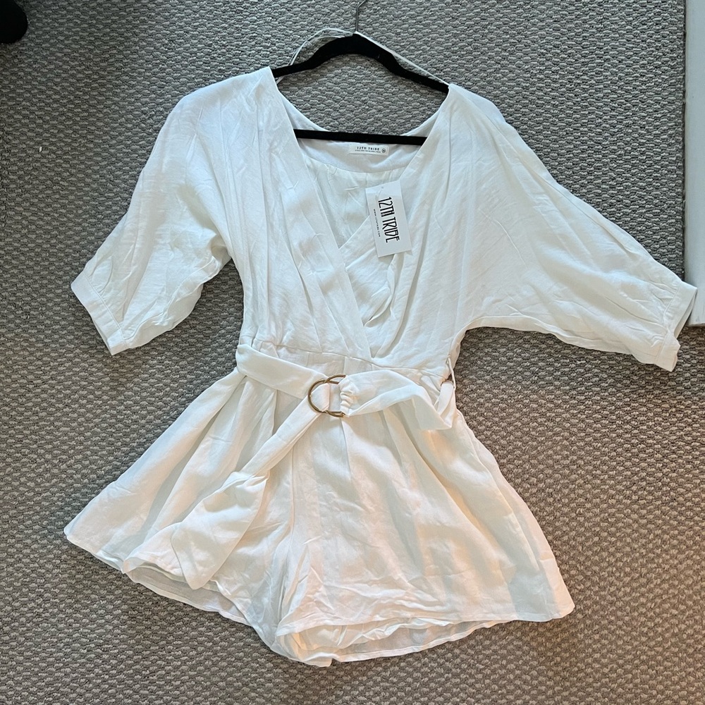 12th Tribe White Romper